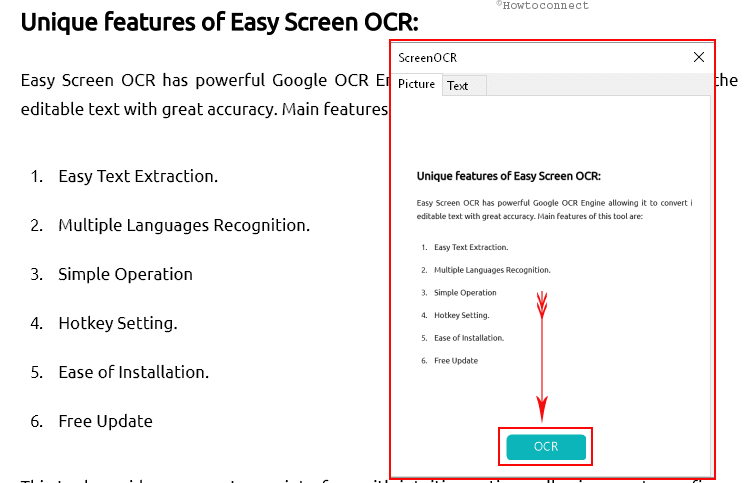 Easy Screen OCR to Capture and Convert Screenshot to Text pic 3