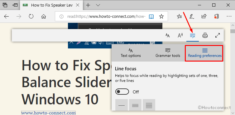 Enable Line Focus in Edge Browser in Windows 10 Pic 3