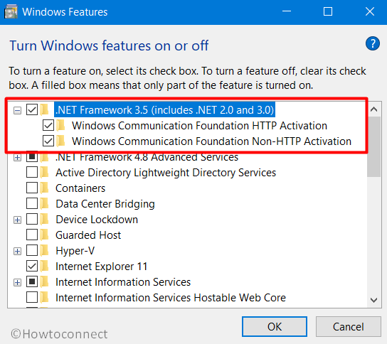 Enable Microsoft .NET Framework Pic 3