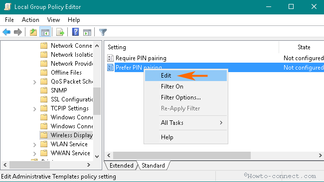 Enable Pin Pairing For Wireless Display in Windows 10 photo 4