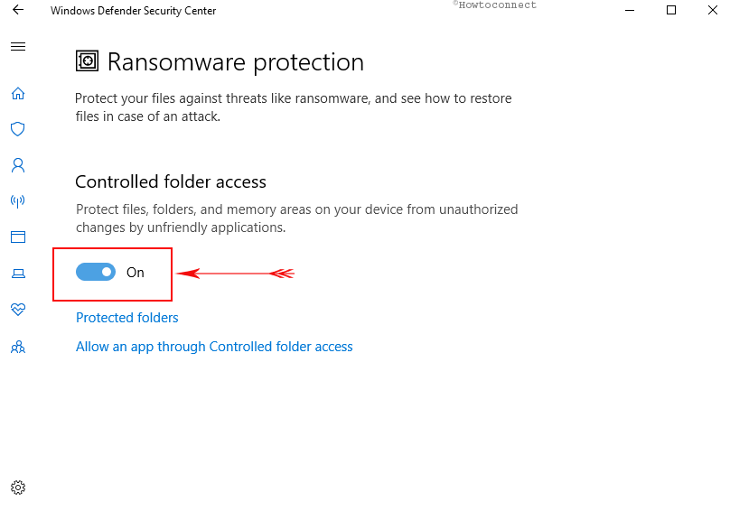 Enable Windows Defender Ransomware Protection in Windows 10 image 4