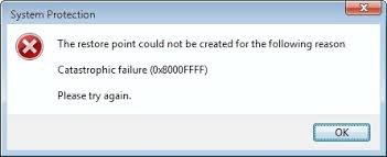 Error 0x8000ffff Catastrophic Failure Pic 1