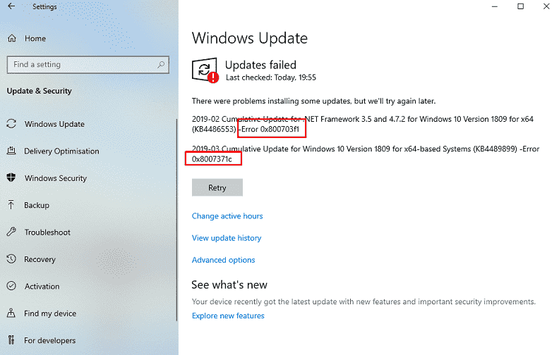 Error 0x800f0986 Windows 11 or 10 Update