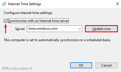 Error 0xc1900223 in Windows 10 or 11 configure internet time settings