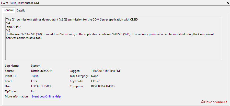 Event ID 10016 DistributedCOM Windows 10 Error Image 2