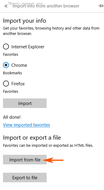 Export Import Edge Favorites As HTML File with Chrome, Firefox, IE photo 3