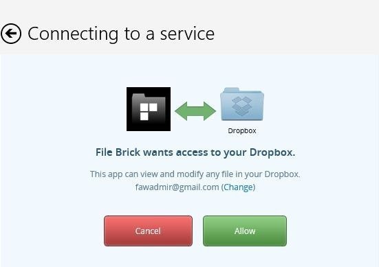 file brick app permission