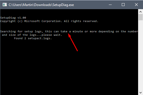 Find out Upgrade Issue in Windows 10 with SetupDiag Image 1