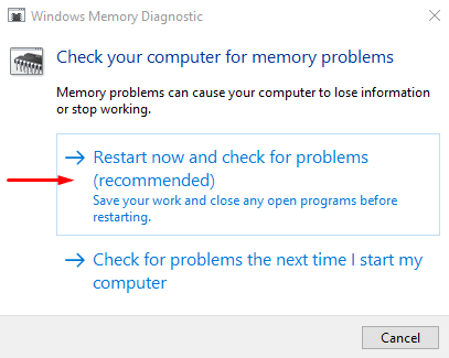 Fix NO_MORE_IRP_STACK_LOCATIONS with memory diagnostic