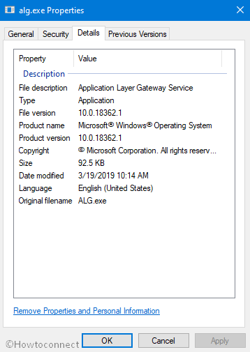 Fix alg.exe Errors on Windows 10