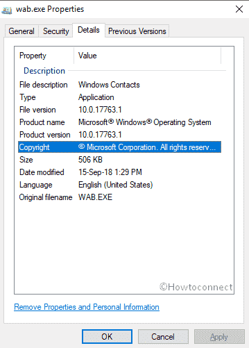 Fix wab.exe in Windows 10 image 1