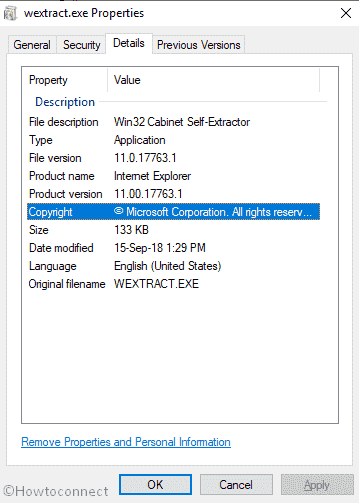 Fix wextract.exe in Windows 10 image 1