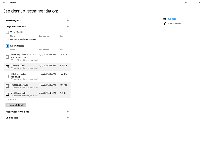 Free up disk space with more features