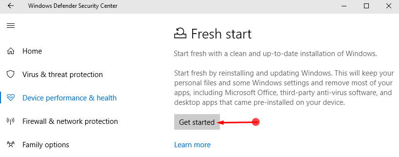 Fresh Start Windows 10 for Reinstall and Update image 2