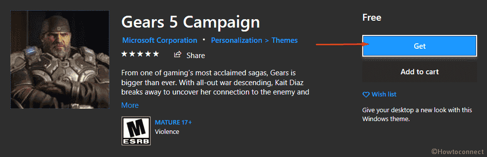 Gears 5 Campaign Windows 10 Theme