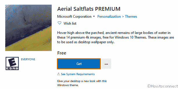 Get Aerial Saltflats PREMIUM Windows 10 Theme