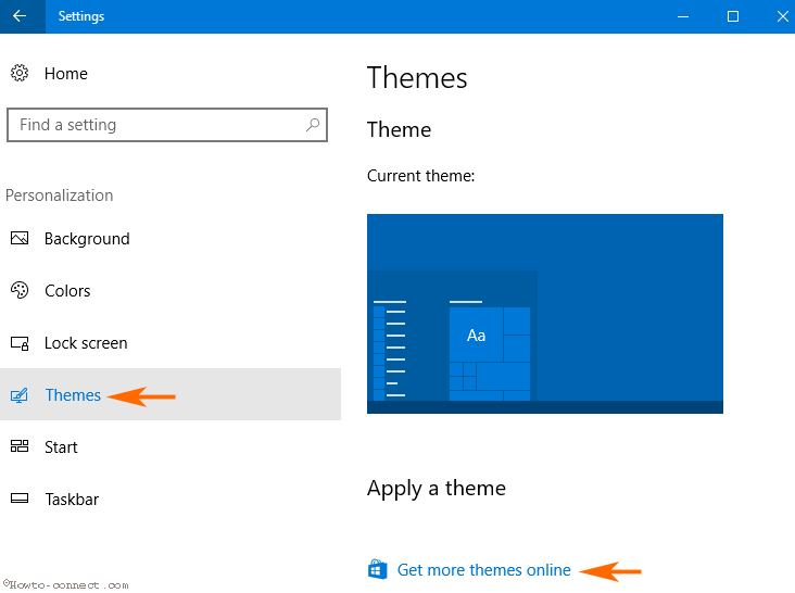 Get More Themes online From Store Windows 10 photo 3