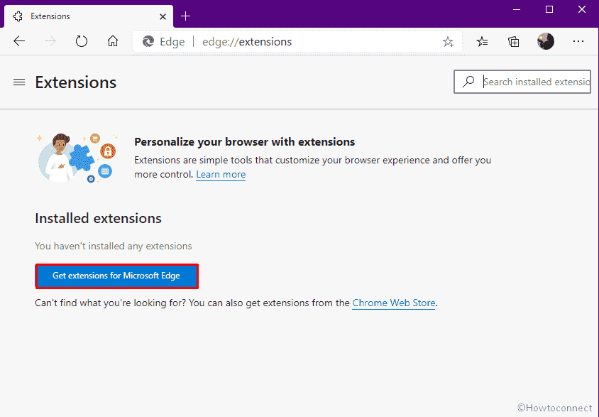 Get extensions for Microsoft Edge