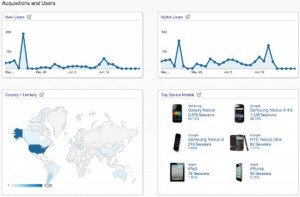 google mobile apps analytics report
