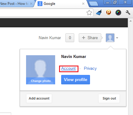 google account sign in