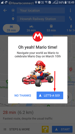 How To Enable Mario in Google Maps on Android Pic 4