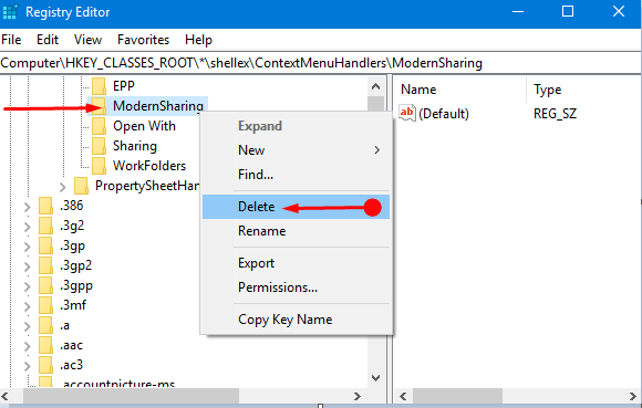 How to Add Remove Share From Context Menu Windows 10 Creators Update Photos 4