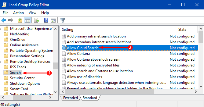 How to Allow Cloud Search in Windows 10 Image 1