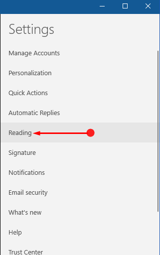 How to Auto Open Next Item in Windows 10 Mail App Pic 2