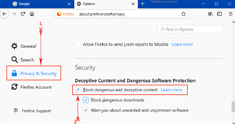 How to Block Dangerous and Deceptive Content in Firefox Image 2