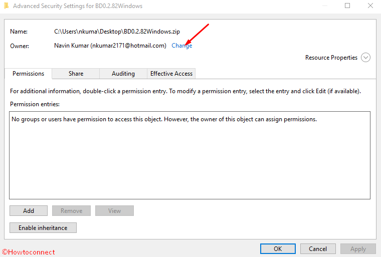 How to Change File Permission to Grant Ownership in Windows 10 image 3