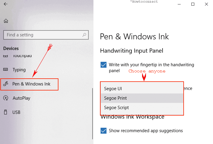 How to Change Font of Handwriting Experience in Windows 10 image 2