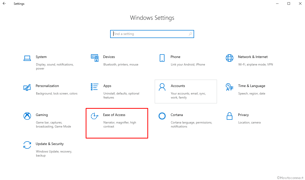 How to Change Icons and Text Size on Windows 10 - Ease of access settings