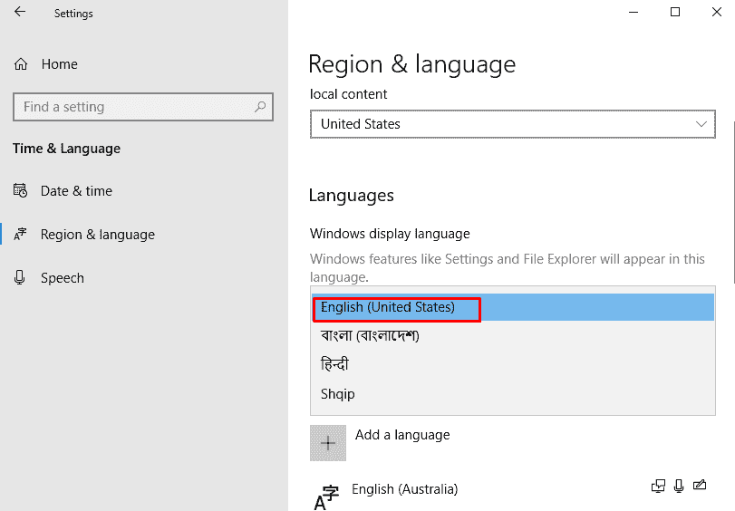 How to Change Language in Windows 10 for Display, Keyboard, Speech image 4