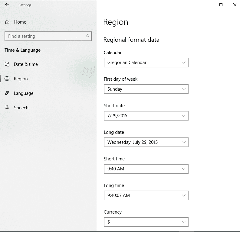 How to Change Regional Format in Windows 10 image 4