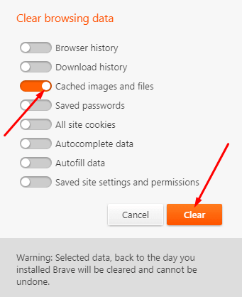 How to Clear History in Brave Browser, Delete Cache and Cookies pics 4