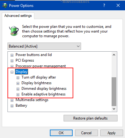 How to Configure Display Power Options Pic 17