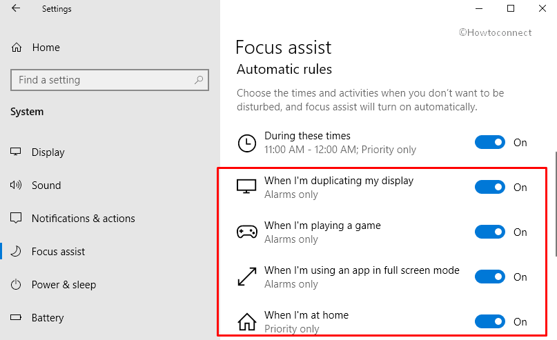 How to Customize Focus Assist in Windows 10 Pic 13