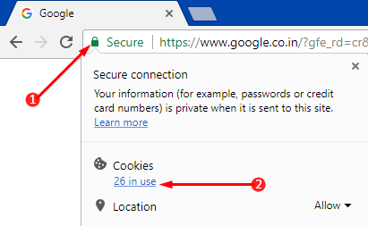 How to Delete Cookies for Current Site in Chrome Image 4