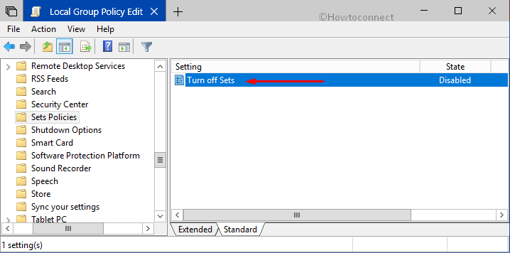 How to Disable Enable Sets in Windows 10 From Gpedit and Regedit Pic 2
