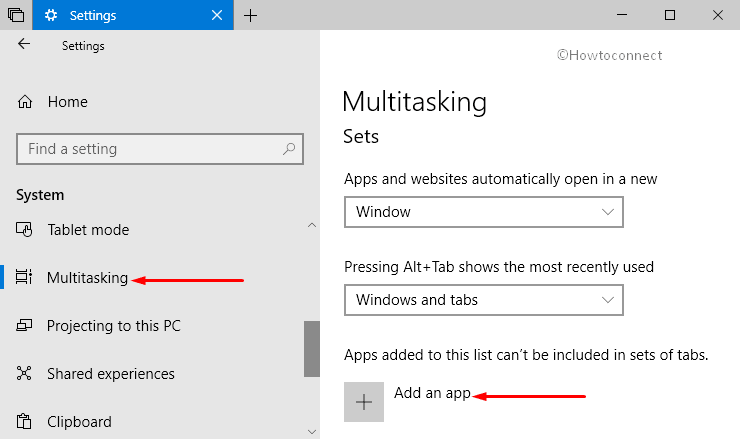 How to Disable Sets for Specific App in Windows 10 Pic 1