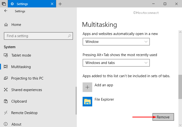 How to Disable Sets for Specific App in Windows 10 Pic 3