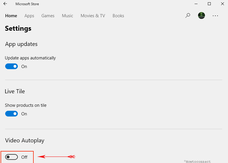 How to Disable Video Autoplay in Microsoft Store in Windows 10 Pic 2