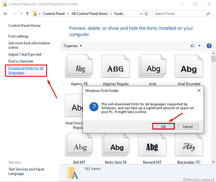 How to Download Fonts for All Languages at Once in Windows 10 image 5