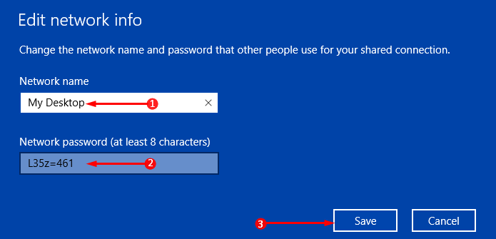 How to Edit Network Name, Password for Mobile Hotspot Windows 10 Pic 2