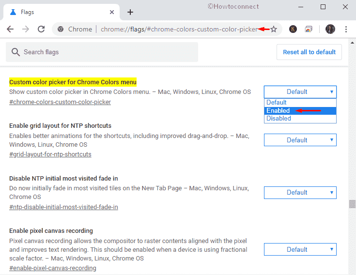 How to Enable Chrome Colors menu for New Tab page Customization image 4