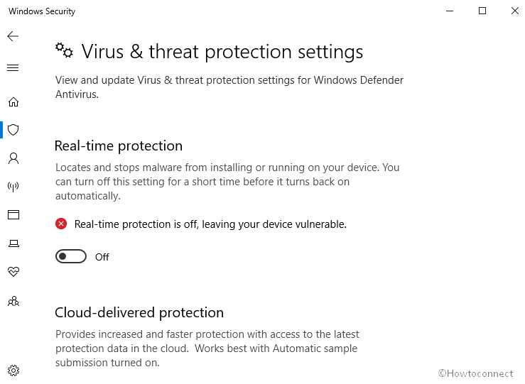 How to Enable Disable Antivirus Protection in Windows Security in Windows 10 image 5