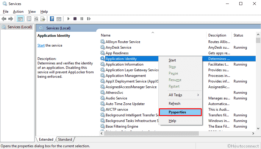 How to Enable Disable Application Identity Service in Windows 11 or 10 image 1