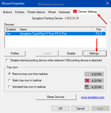 How to Enable Disable PalmCheck on Touchpad in Windows 10 Pic 2