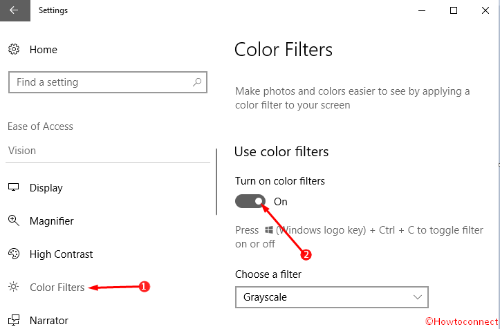How to Enable, Disable and Choose Color Filters on Windows 10 image 2