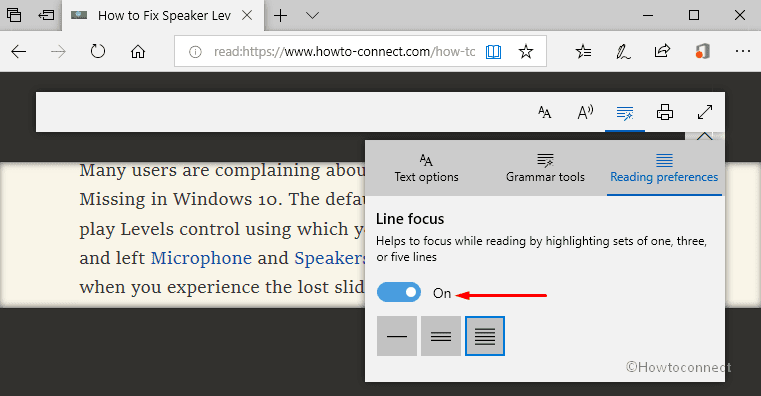 How to Enable Line Focus in Edge Browser in Windows 10 Pic 4